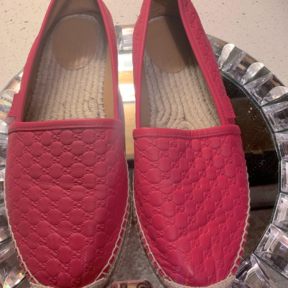 Authentic Gucci Leather Espadrilles - image 1